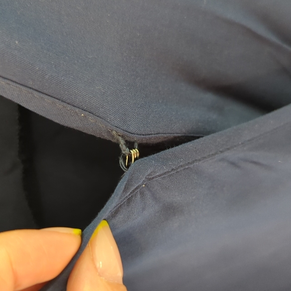 BCBG blue shirt with flowy tails - Picture 4 of 8